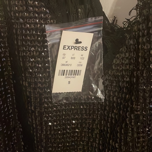 Sequin Black Blouse - Picture 2 of 2